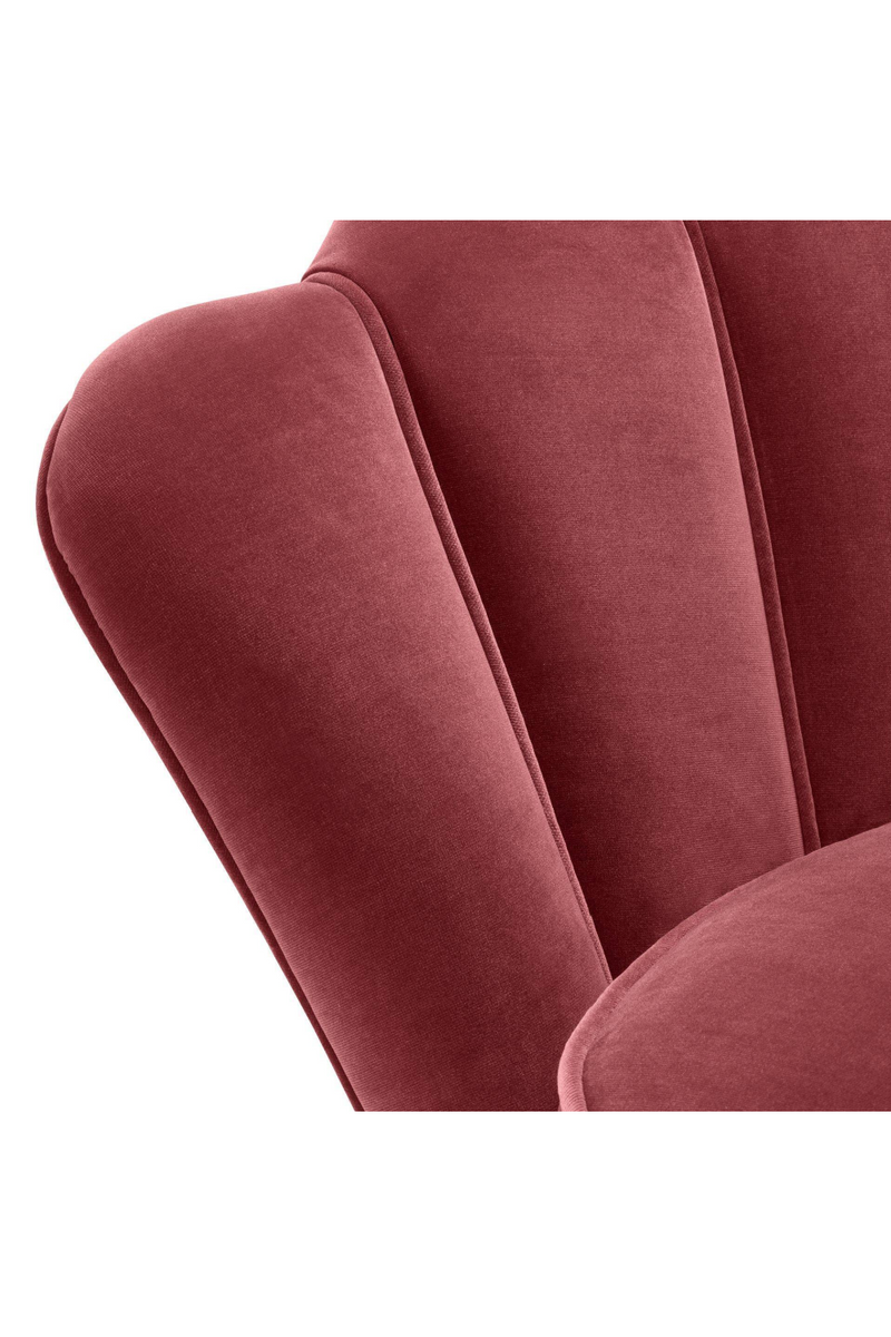 Red Scalloped Accent Chair | Eichholtz Trapezium | Oroatrade.com
