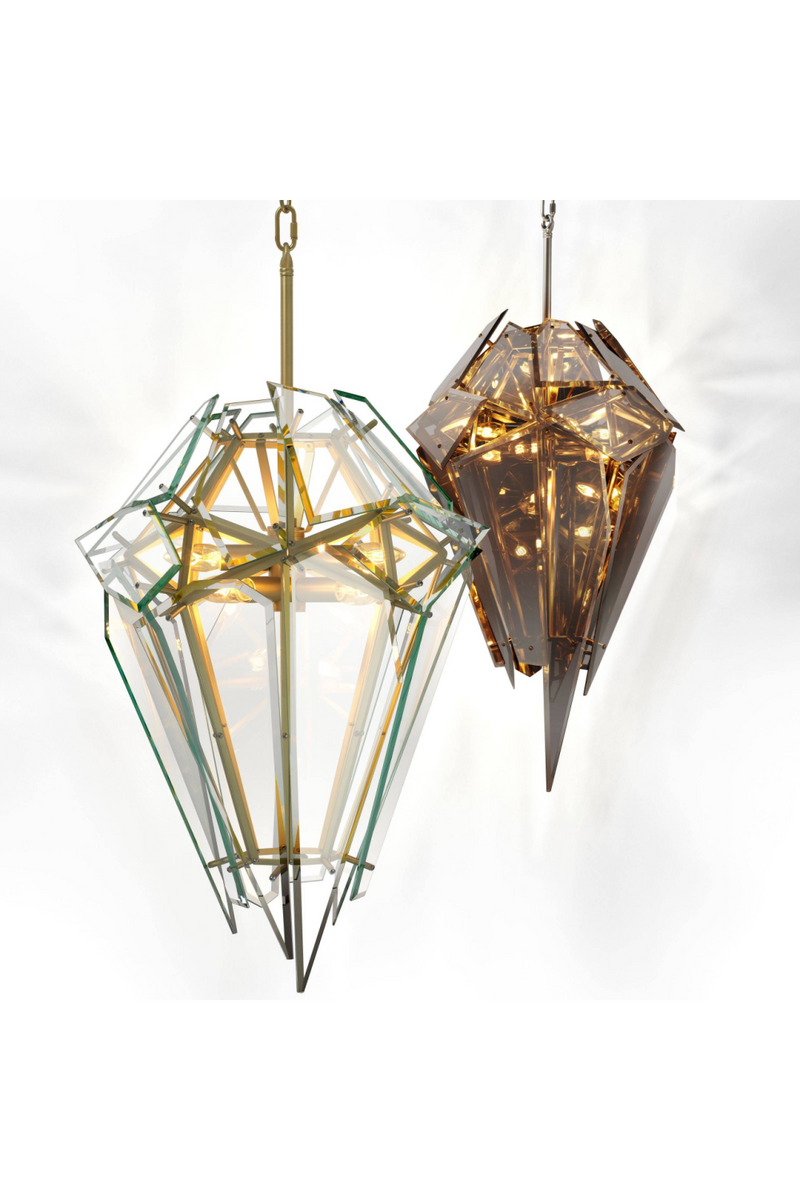 Deconstructed Glass Chandelier | Eichholtz Shard | Oroatrade