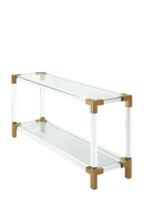 Clear Glass Console Table | Eichholtz Royalton |