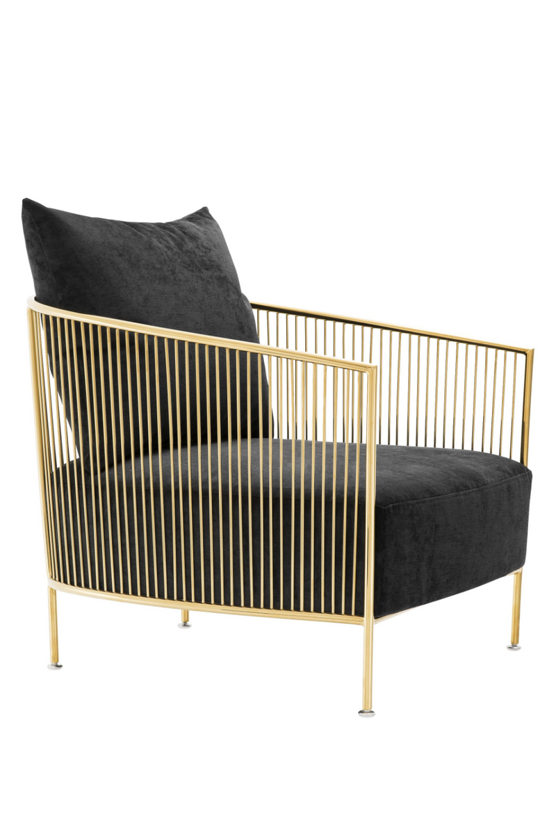 Black Velvet Wire Chair | Eichholtz Knox | Oroatrade.com