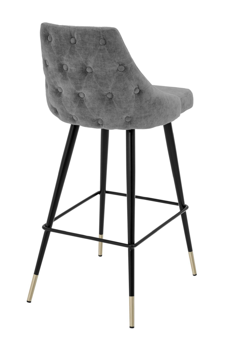 Gray Upholstered Bar Stool | Eichholtz Cedro |