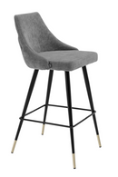 Buttoned Back Bar Stool | Eichholtz Cedro | Oroatrade.com