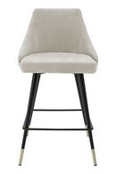 Beige Upholstered Counter Stool | Eichholtz Cedro | OROA TRADE