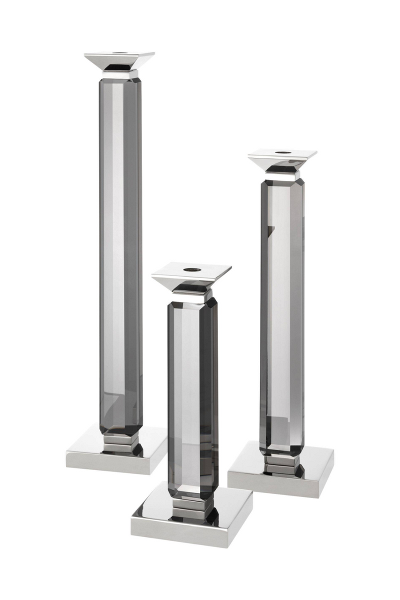 Glass Pillar Candleholders | Eichholtz Livia | OROA TRADE