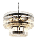 2 Tier Glass Rod Chandelier | Eichholtz Sutton House | OROA TRADE