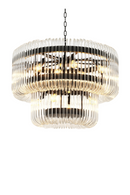 2 Tier Glass Rod Chandelier | Eichholtz Sutton House