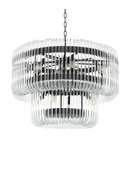 2 Tier Glass Rod Chandelier | Eichholtz Sutton House | OROA TRADE