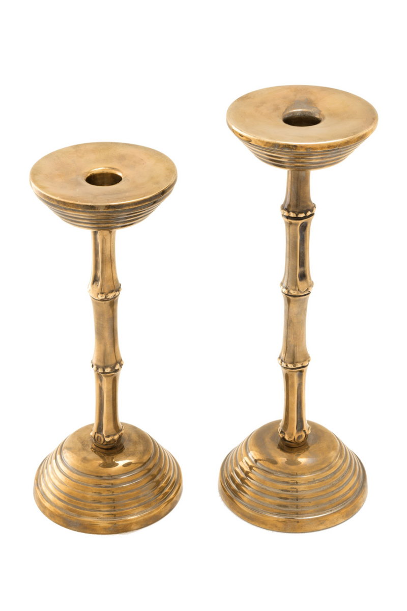 Brass Candle Holder Set | Eichholtz Gallions | OROA TRADE