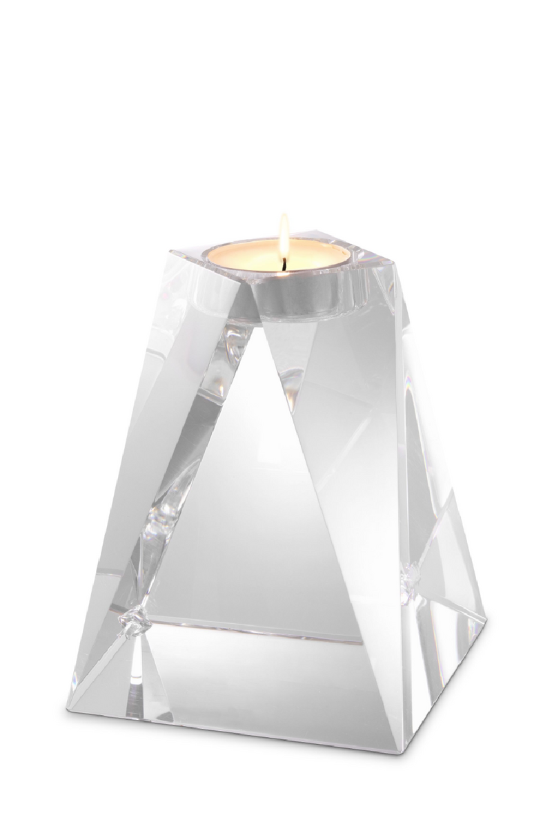 Crystal Glass Candle Holder | Eichholtz Liaison | OROA TRADE