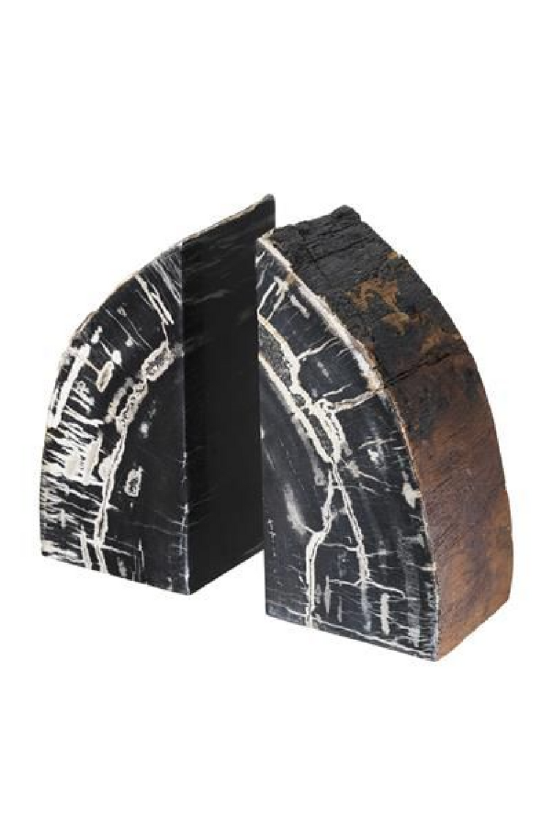 Petrified Wood Bookends | Eichholtz Opia | OROA TRADE