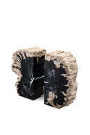 Petrified Wood Bookends | Eichholtz Opia | OROA TRADE