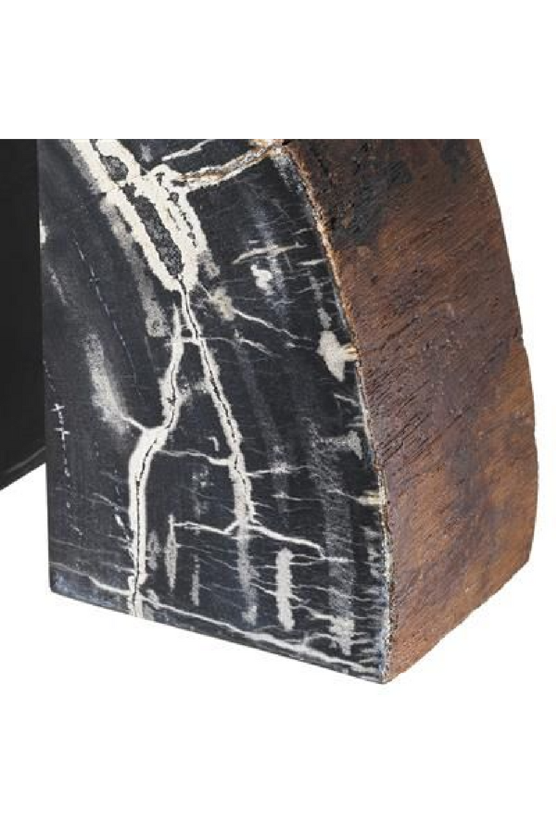 Petrified Wood Bookends | Eichholtz Opia | OROA TRADE