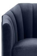 Blue Velvet Panelled Swivel Chair | Eichholtz Delancey | Oroatrade.com