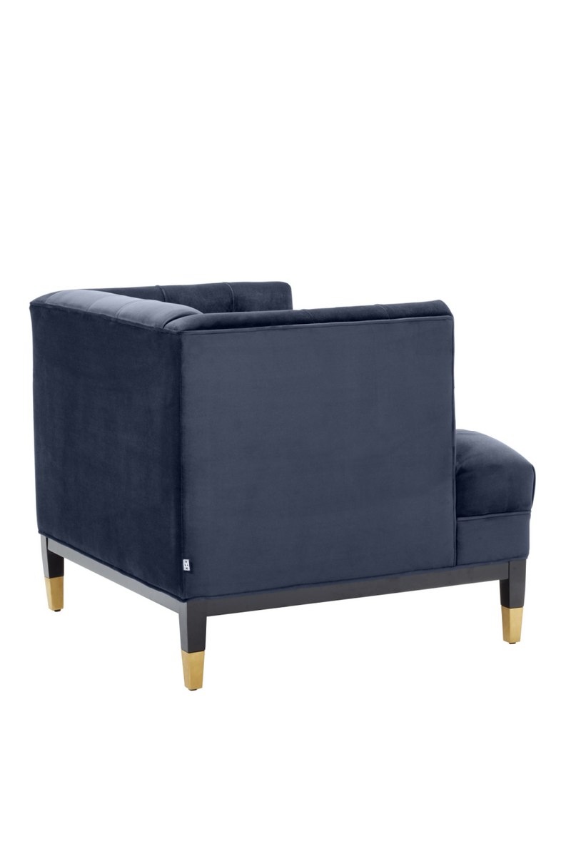 Blue Velvet Tufted Chair | Eichholtz Castelle | Oroatrade.com