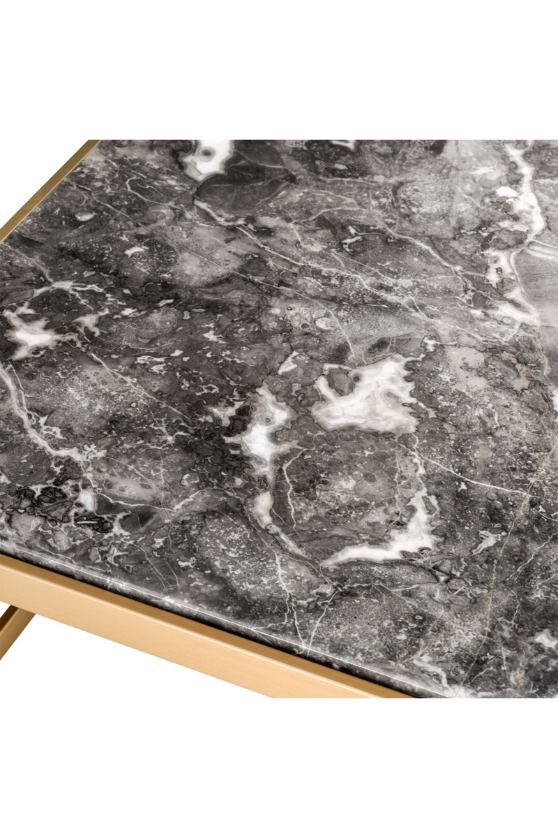 Marble Top Brass Frame Side Table | Eichholtz La Quinta | OROATRADE.com