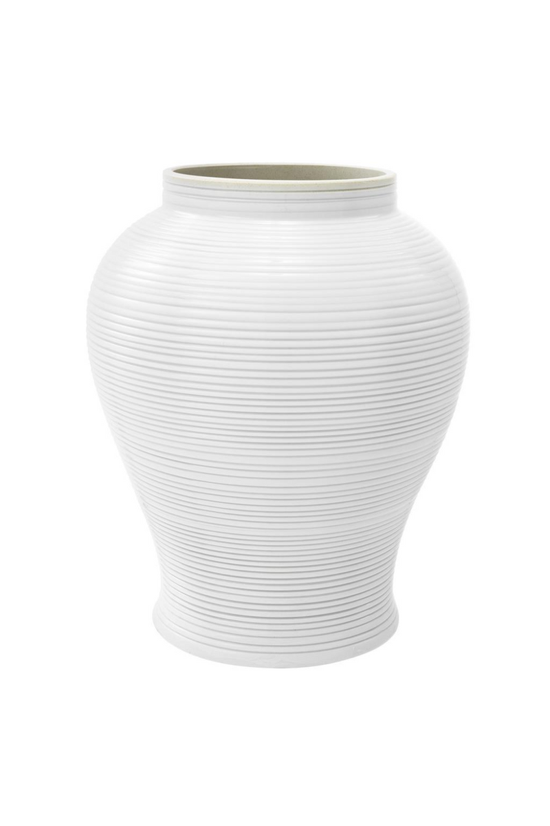 White Porcelain Jar | Eichholtz Celestine L | OROA TRADE