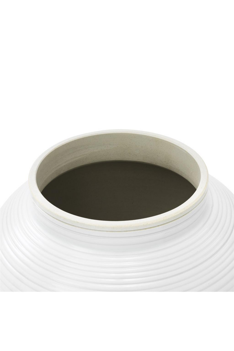 White Porcelain Jar | Eichholtz Celestine L | OROA TRADE