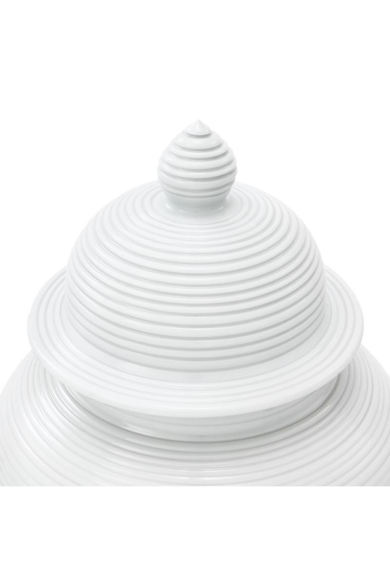 White Porcelain Jar | Eichholtz Celestine L | OROA TRADE