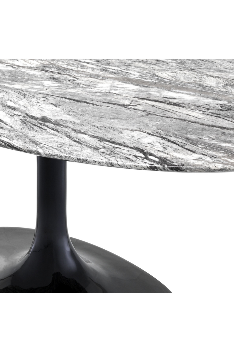 Gray Marble Oval Dining Table | Eichholtz Solo | OROA TRADE