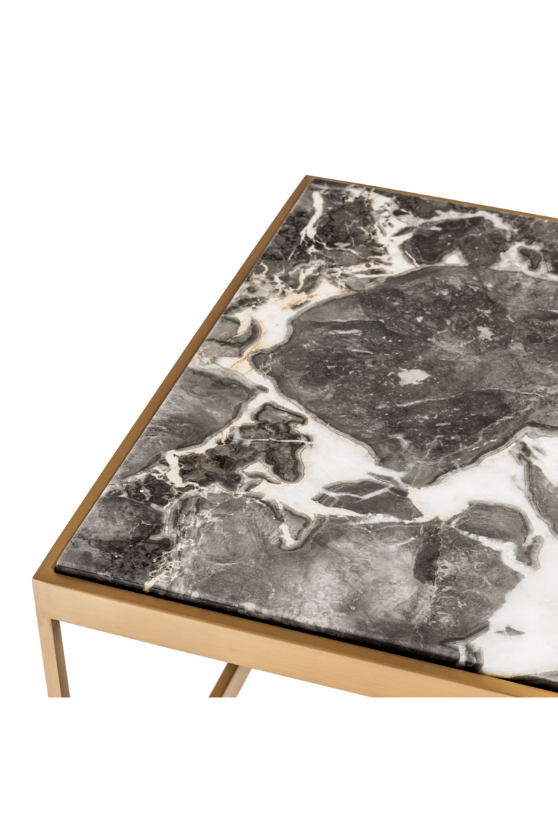Marble Top Brass Frame Coffee Table | Eichholtz La Quinta | OROA TRADE