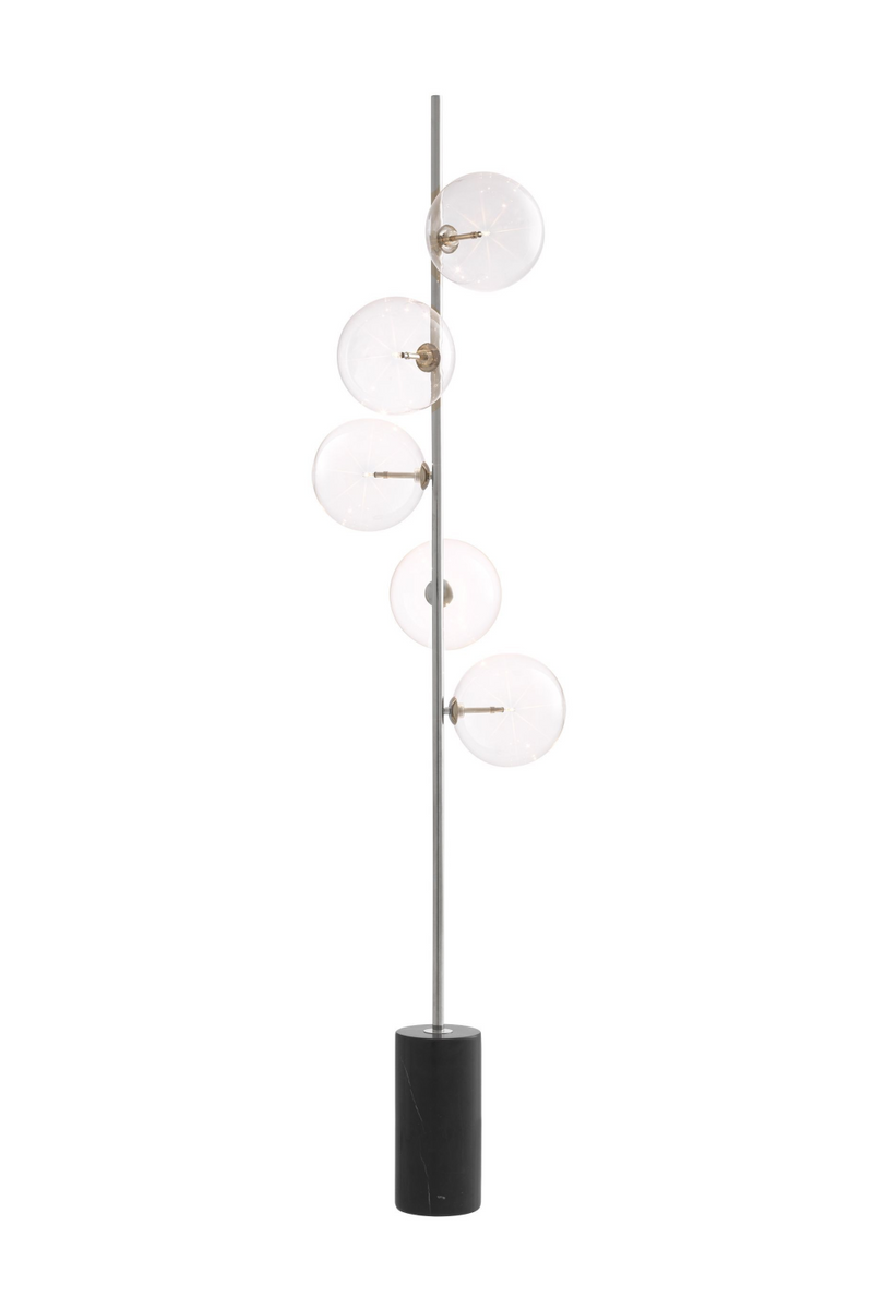 Globe Black Marble Floor Lamp | Eichholtz Tempo | OROA TRADE