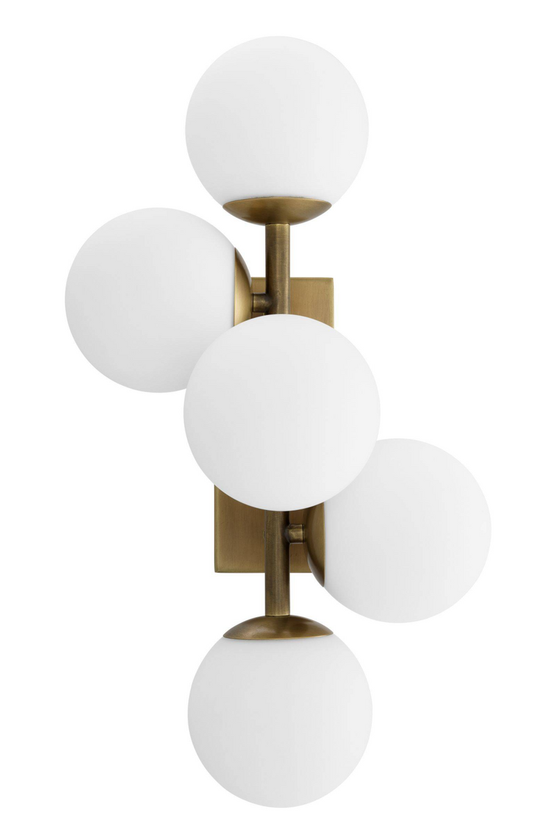 White Glass Multi Globe Wall Lamp | Eichholtz Libris | OROA TRADE