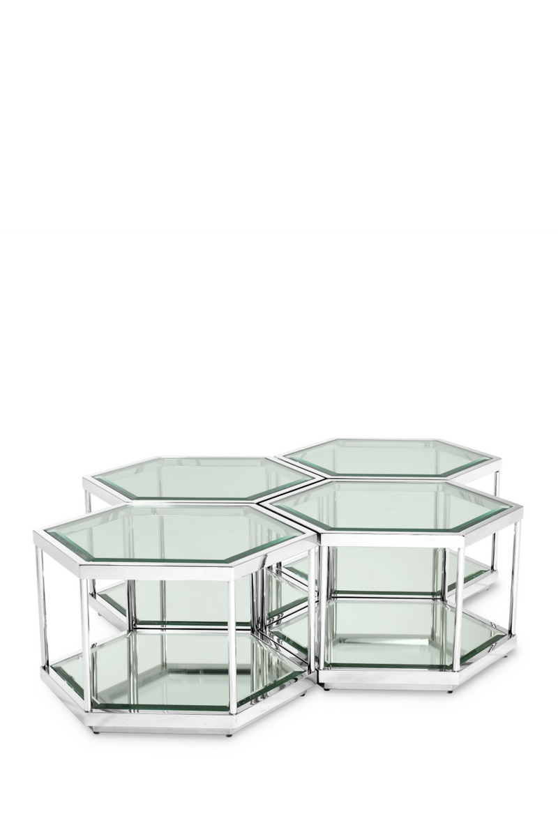 Hexagonal Coffee Table Set | Eichholtz Sax |