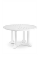 White Round Outdoor Dining Table S | Eichholtz Bell Rive | Oroatrade.com