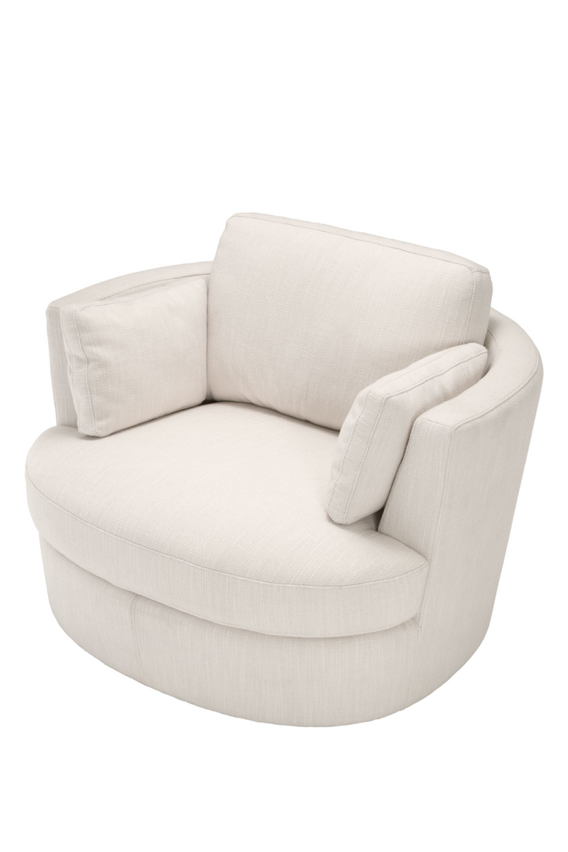 White Club Swivel Chair | Eichholtz Clarissa | Oroatrade.com