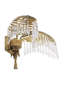 Vintage Brass Palm Leaf Wall Lamp - Eichholtz Hildebrandt | OROA TRADE