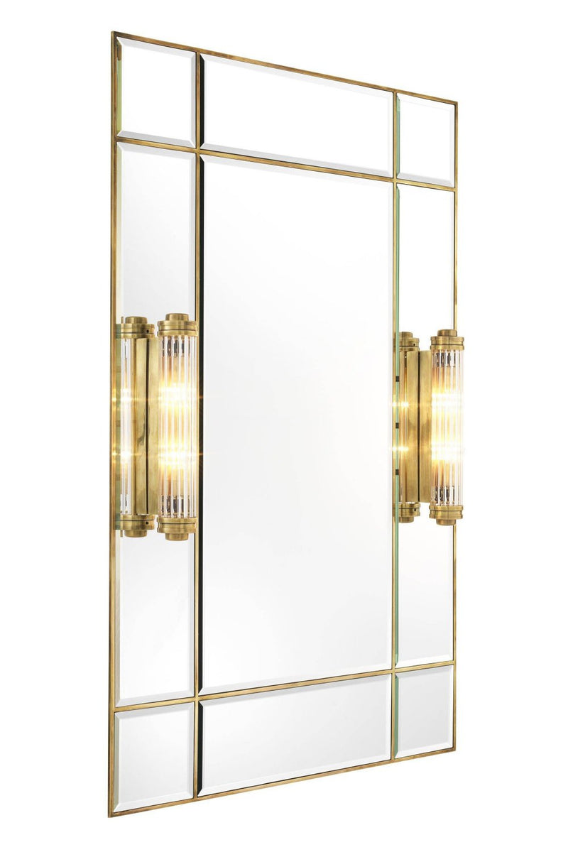 Gold Mirror With 2 Flushmounts | Eichholtz Beaumont | Oroatrade