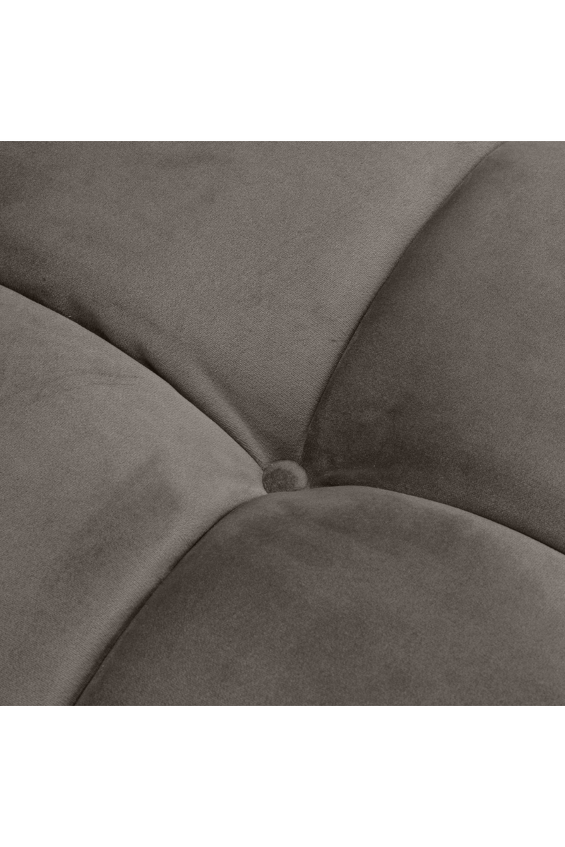 Gray Velvet Tufted Sofa | Eichholtz Sienna | Oroatrade.com