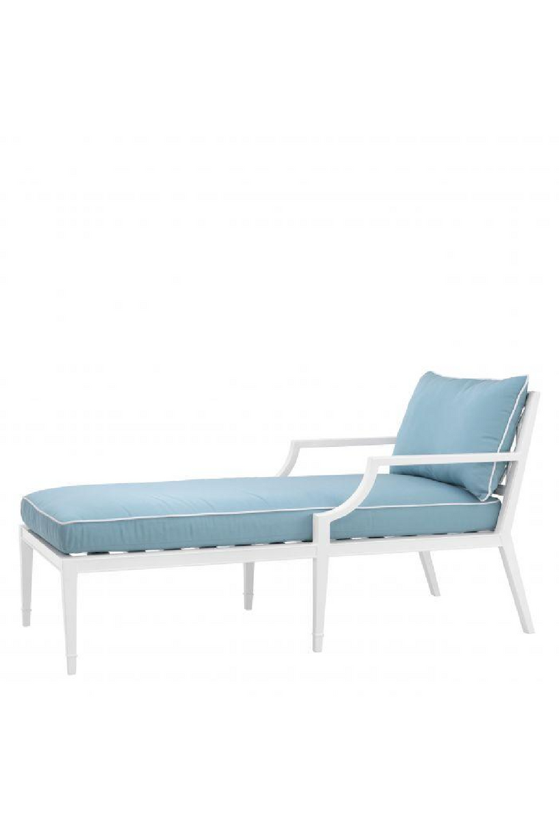 Blue Outdoor Chaise Lounge Chair | Eichholtz Bella Vista | Oroatrade.com