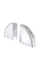 Crystal Glass Bookend (set of 2) | Eichholtz Decorage | OROA TRADE