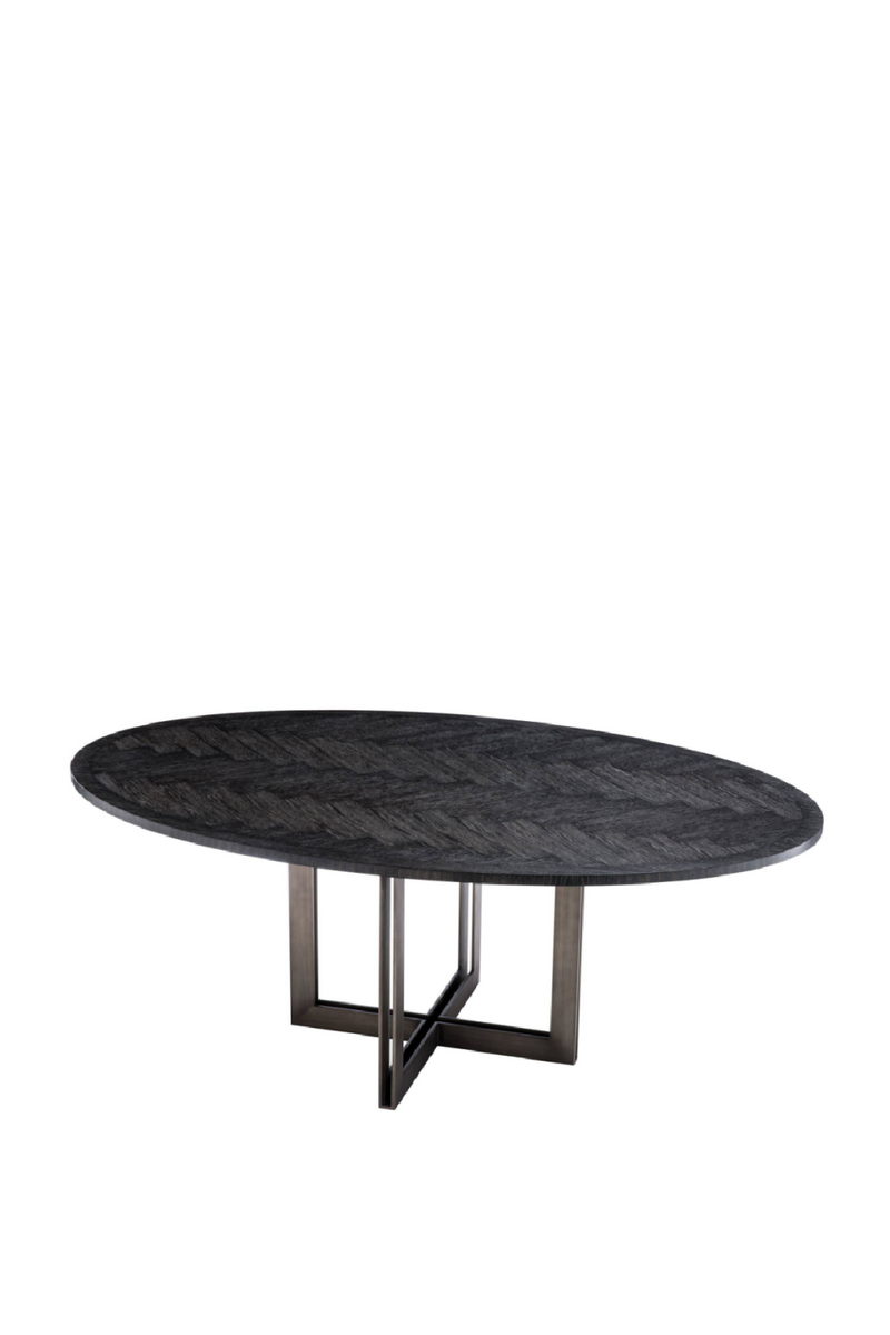 Oval Charcoal Dining Table | Eichholtz Melchior | OROA TRADE