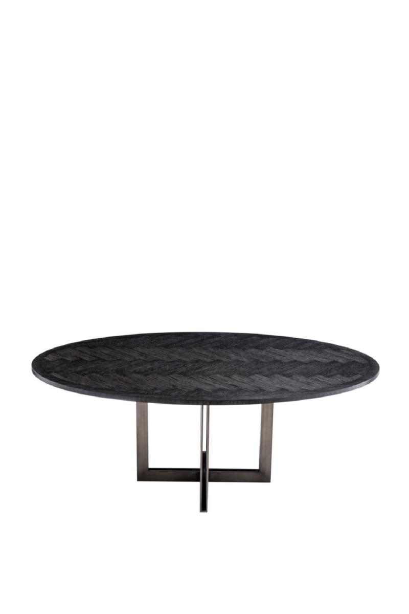 Oval Charcoal Dining Table | Eichholtz Melchior | OROA TRADE