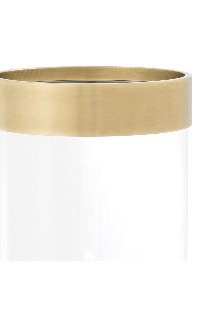Brass Rim Glass Hurricane | Eichholtz Vertex L | OROA TRADE