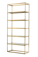 5 Shelf Brass Cabinet | Eichholtz Omega | Oroatrade.com
