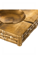 Vintage Brass Finish Bamboo Bowl | Eichholtz Bamboo |