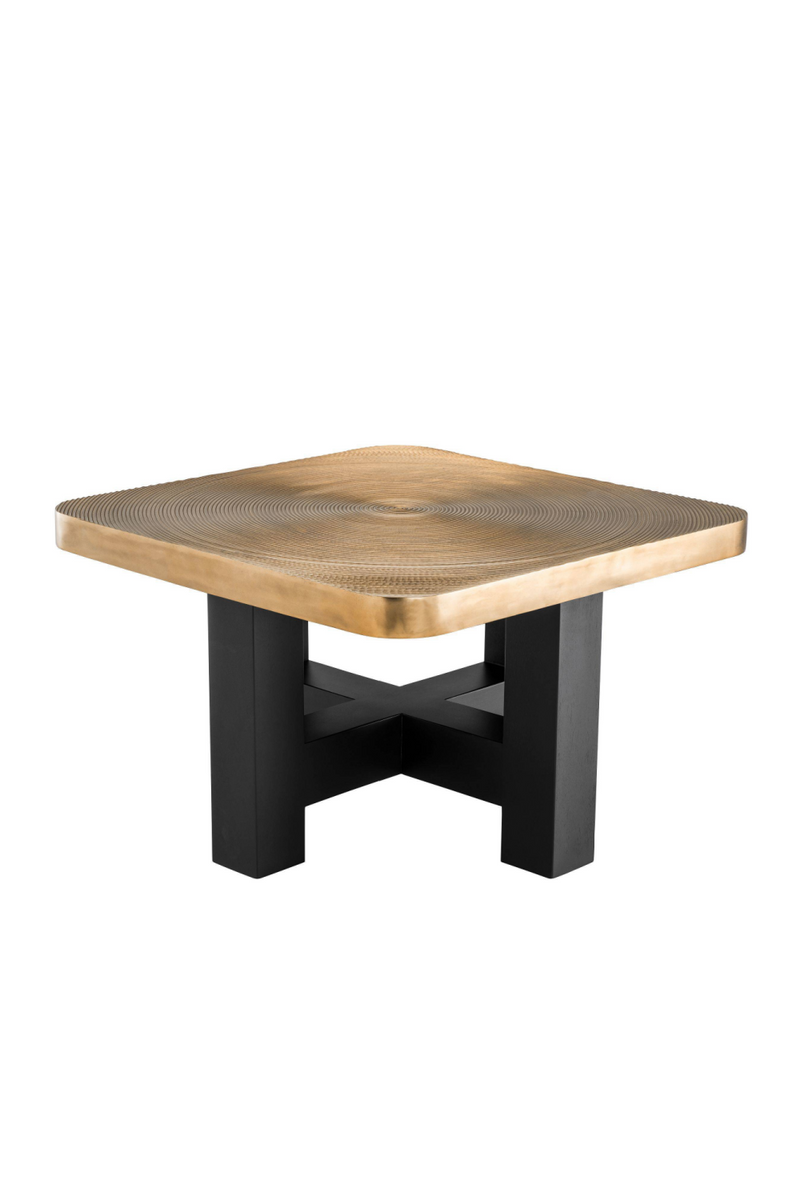 Ribbed Brass Coffee Table | Eichholtz Agoura | Oroatrade.com