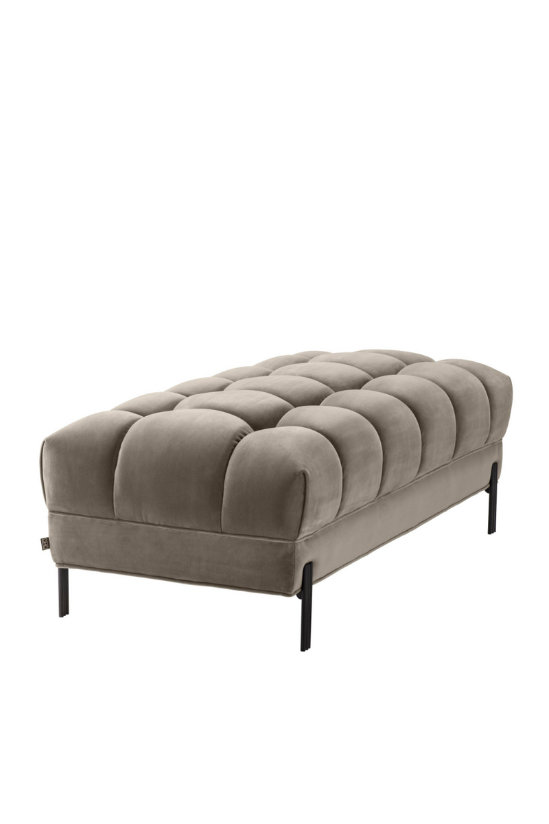Greige Tufted Upholstered Bench | Eichholtz Sienna | OROA TRADE