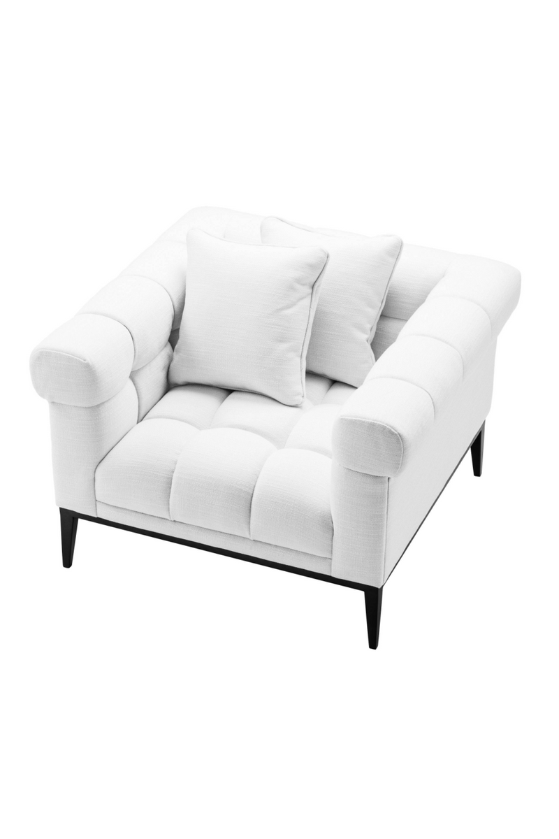 White Tufted Accent Chair | Eichholtz Aurelio | Oroatrade.com