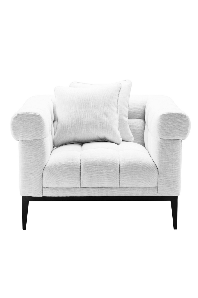 White Tufted Accent Chair | Eichholtz Aurelio | Oroatrade.com