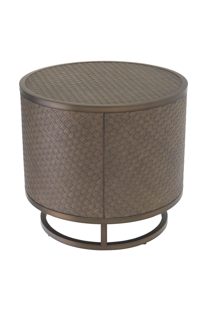 Woven Oak Side Table | Eichholtz Napa Valley | Oroatrade.com