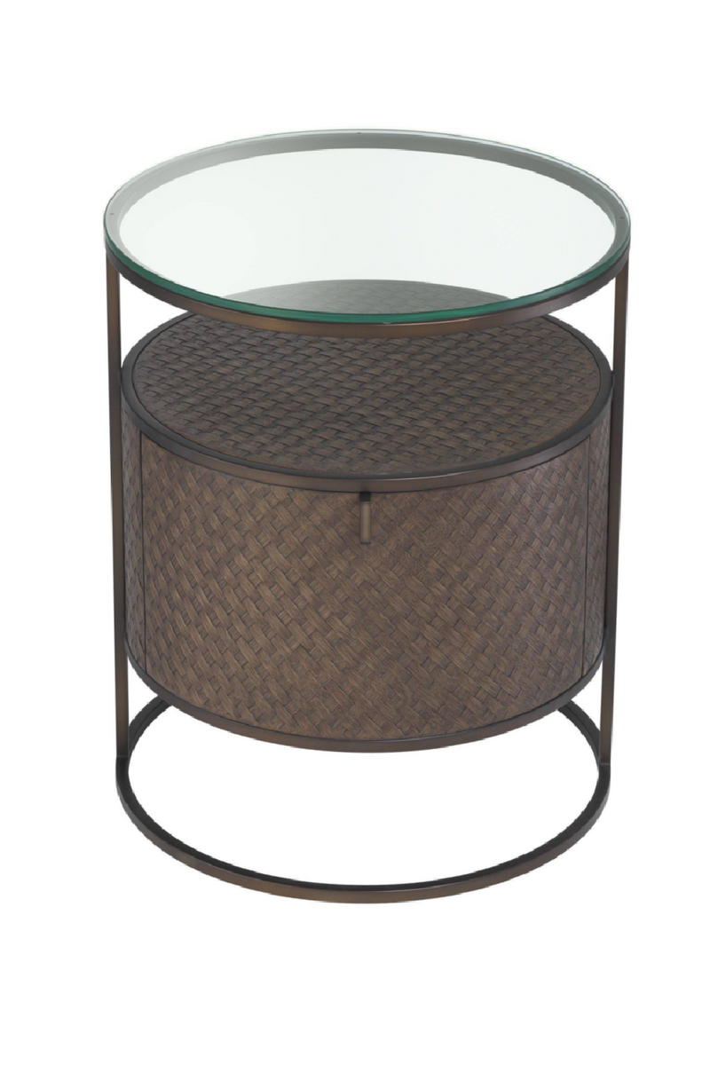 Woven Oak Bedside Table | Eichholtz Napa Valley | OROA TRADE