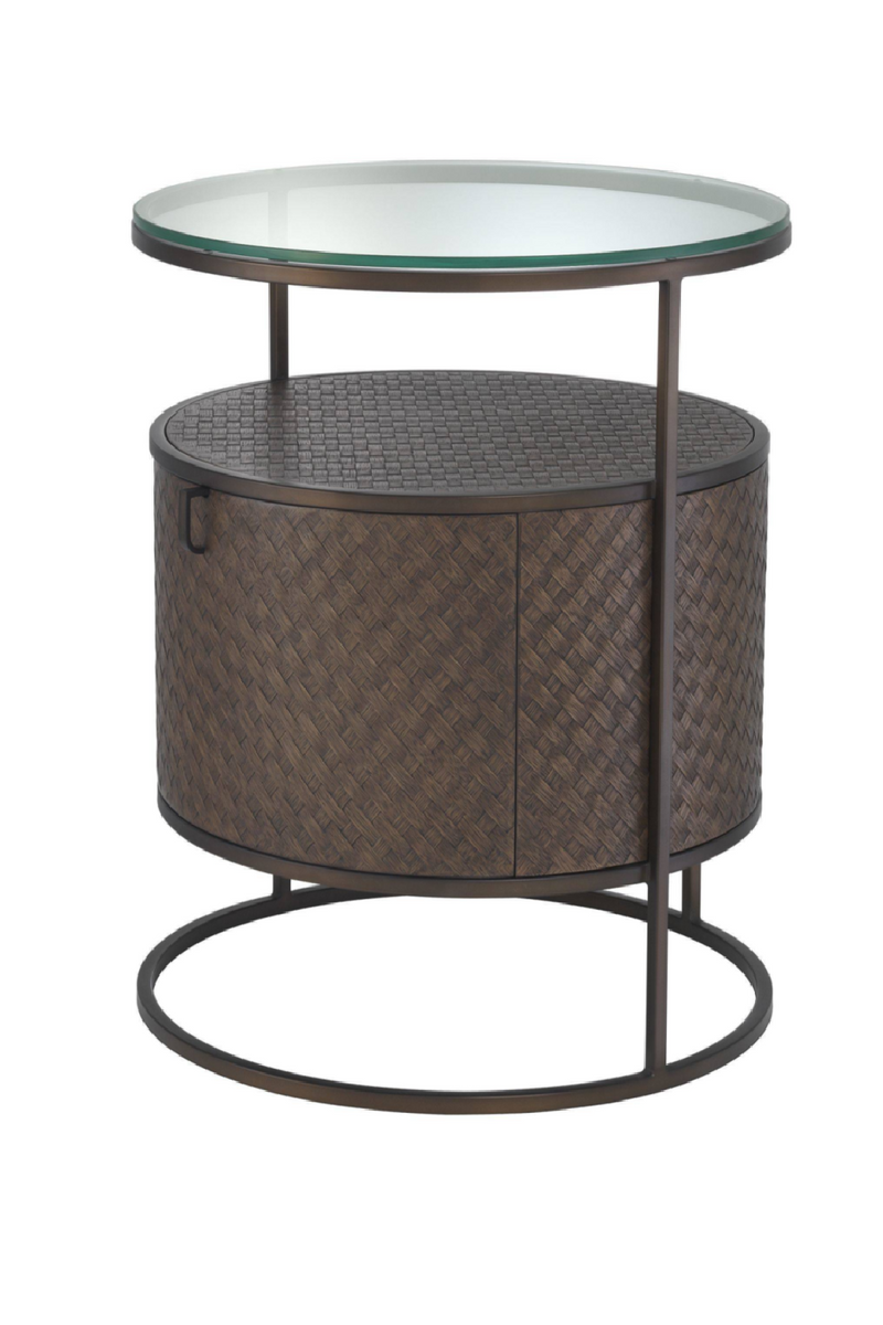 Woven Oak Bedside Table | Eichholtz Napa Valley | OROA TRADE