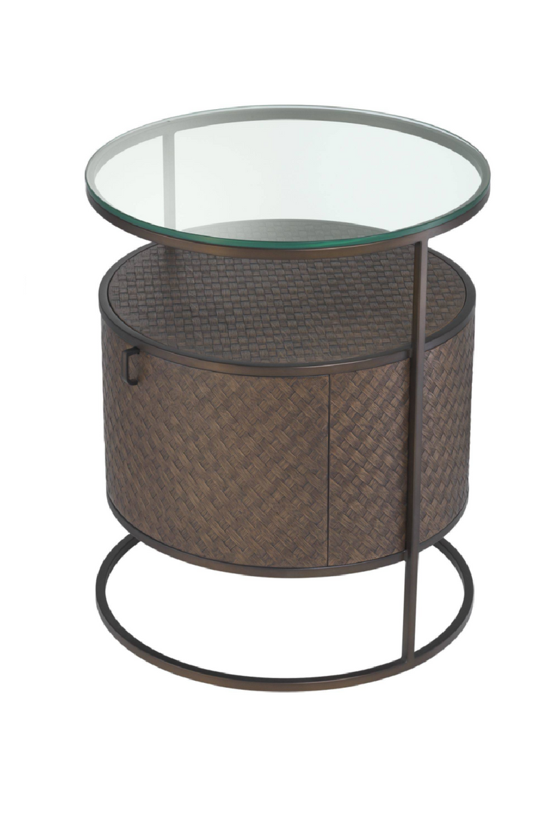 Woven Oak Bedside Table | Eichholtz Napa Valley | OROA TRADE