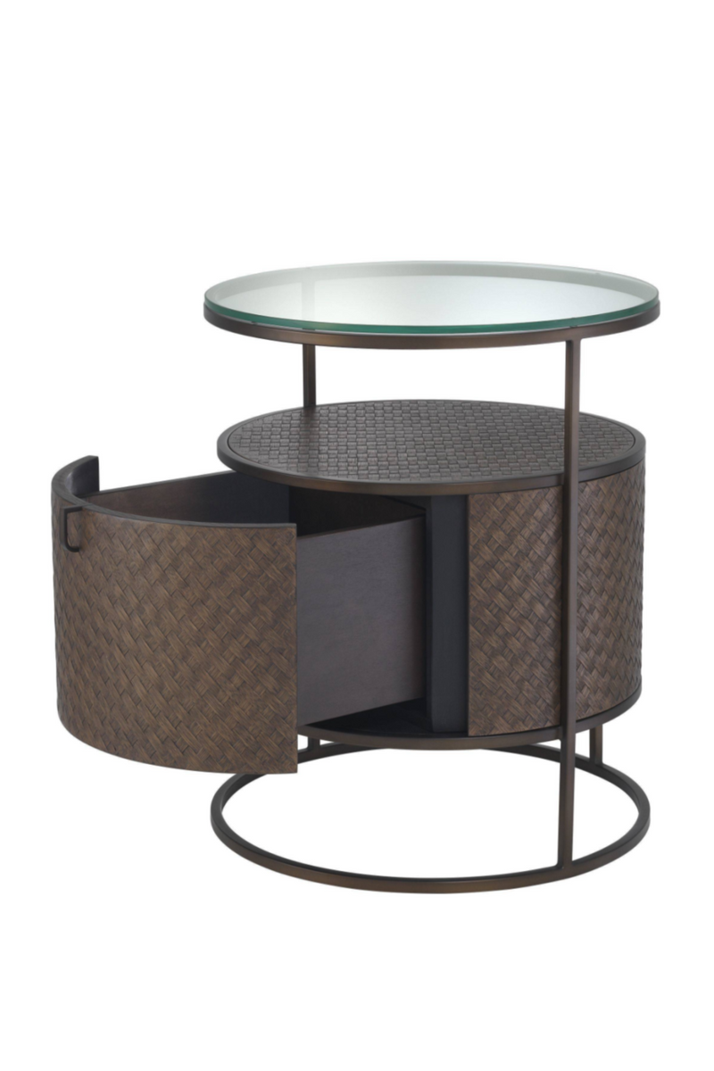 Woven Oak Bedside Table | Eichholtz Napa Valley | OROA TRADE