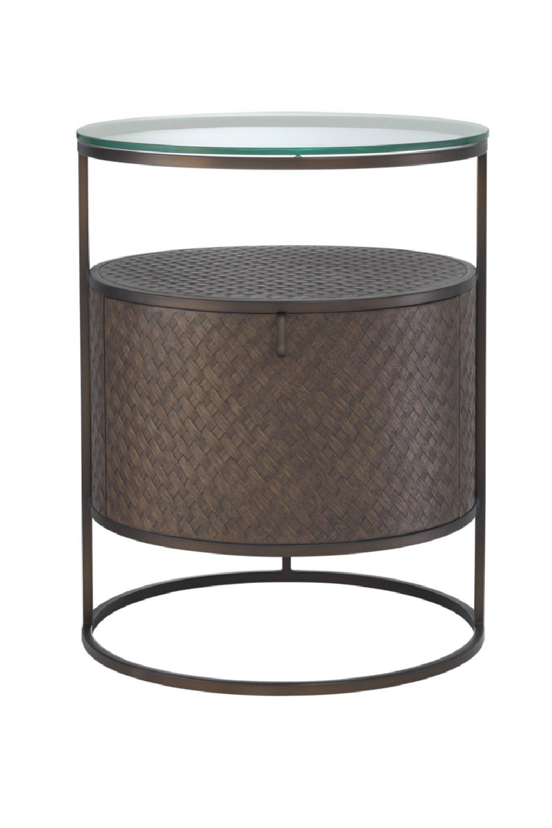 Woven Oak Bedside Table | Eichholtz Napa Valley | OROA TRADE