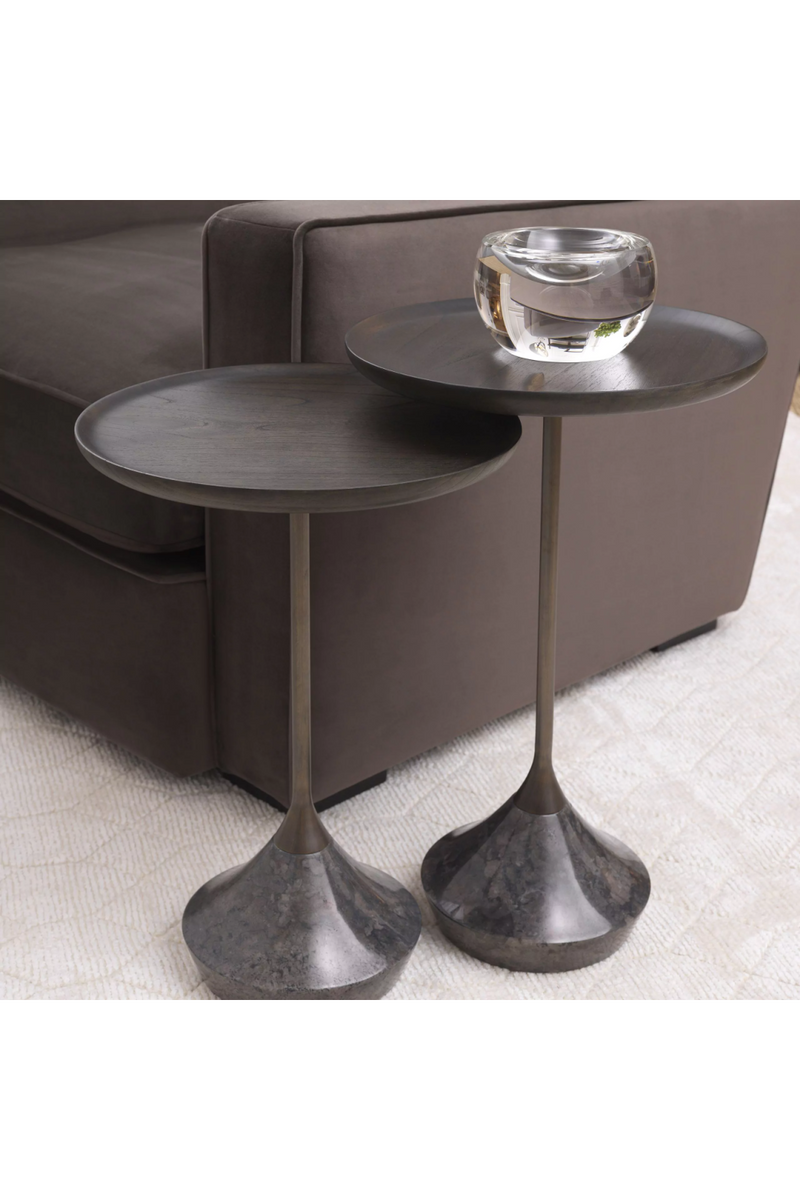 Gray Marble Side Table | Eichholtz Puglia | Oroatrade.com